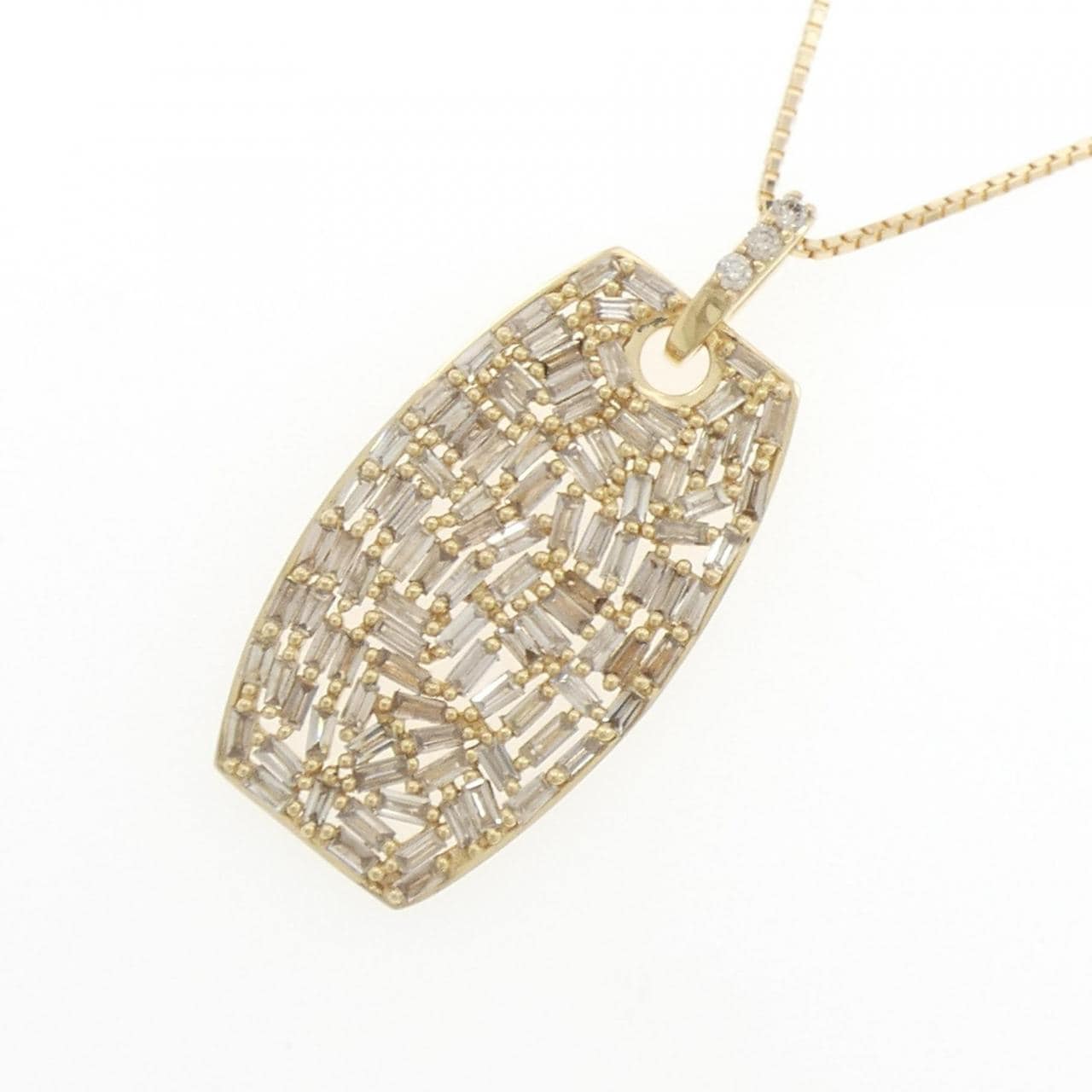 K18YG ダイヤモンド ネックレス 1.10CT