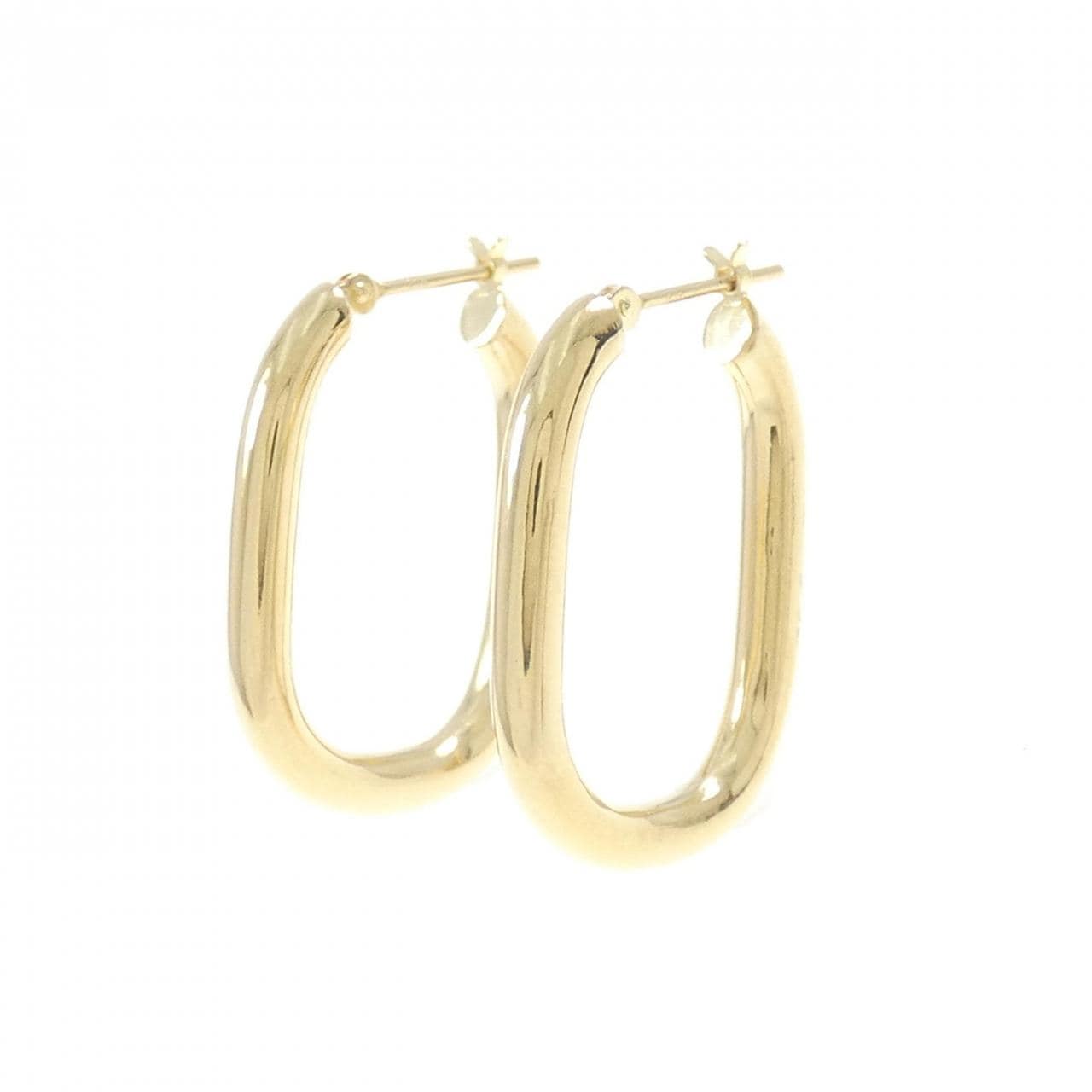 [BRAND NEW] K18YG hoop earrings
