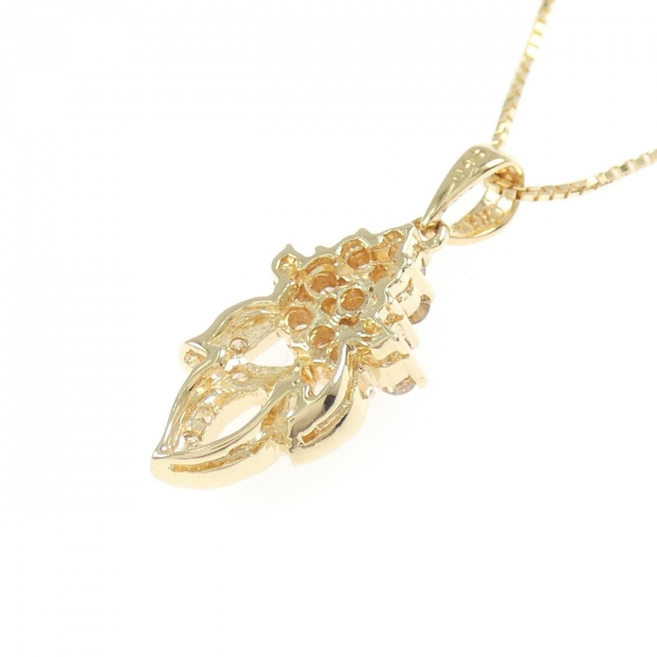 K18YG ダイヤモンド ネックレス 0.48CT