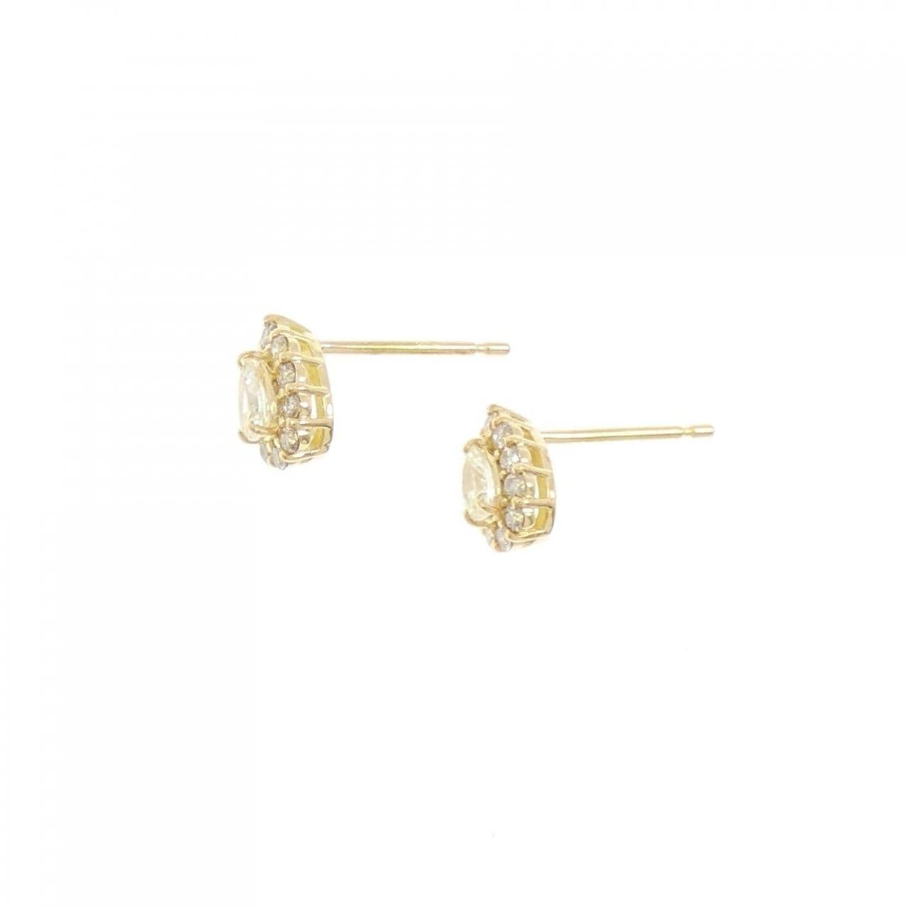 【新品】K18YG ダイヤモンド ピアス 0.36CT