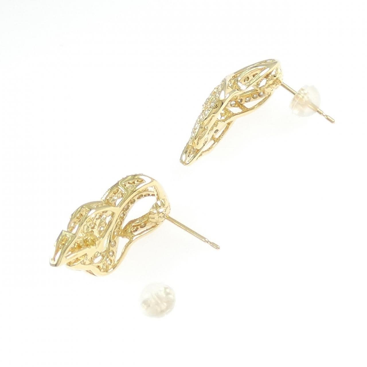 K18YG ダイヤモンド ピアス 1.10CT