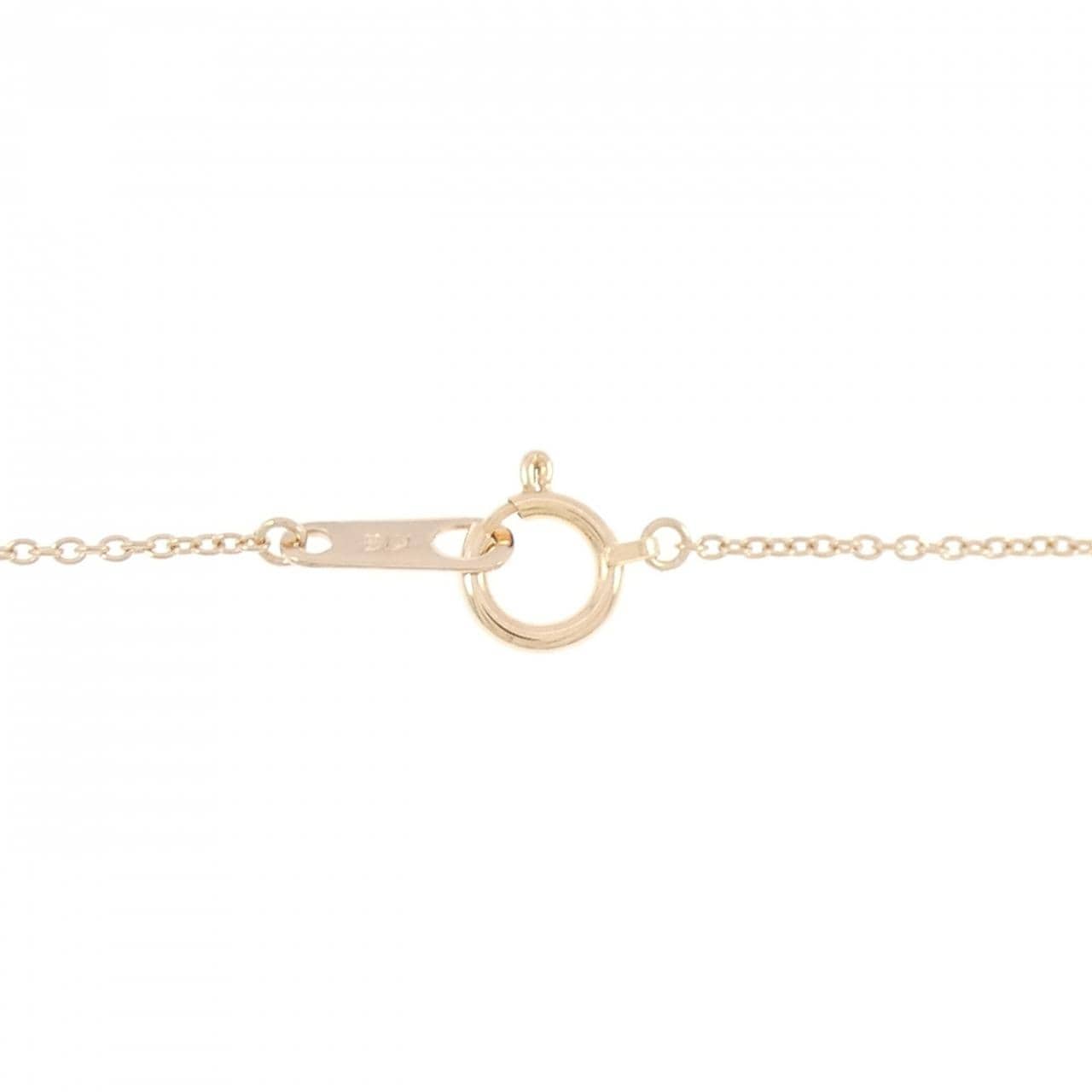 K18PG ハート ダイヤモンド ネックレス 0.18CT