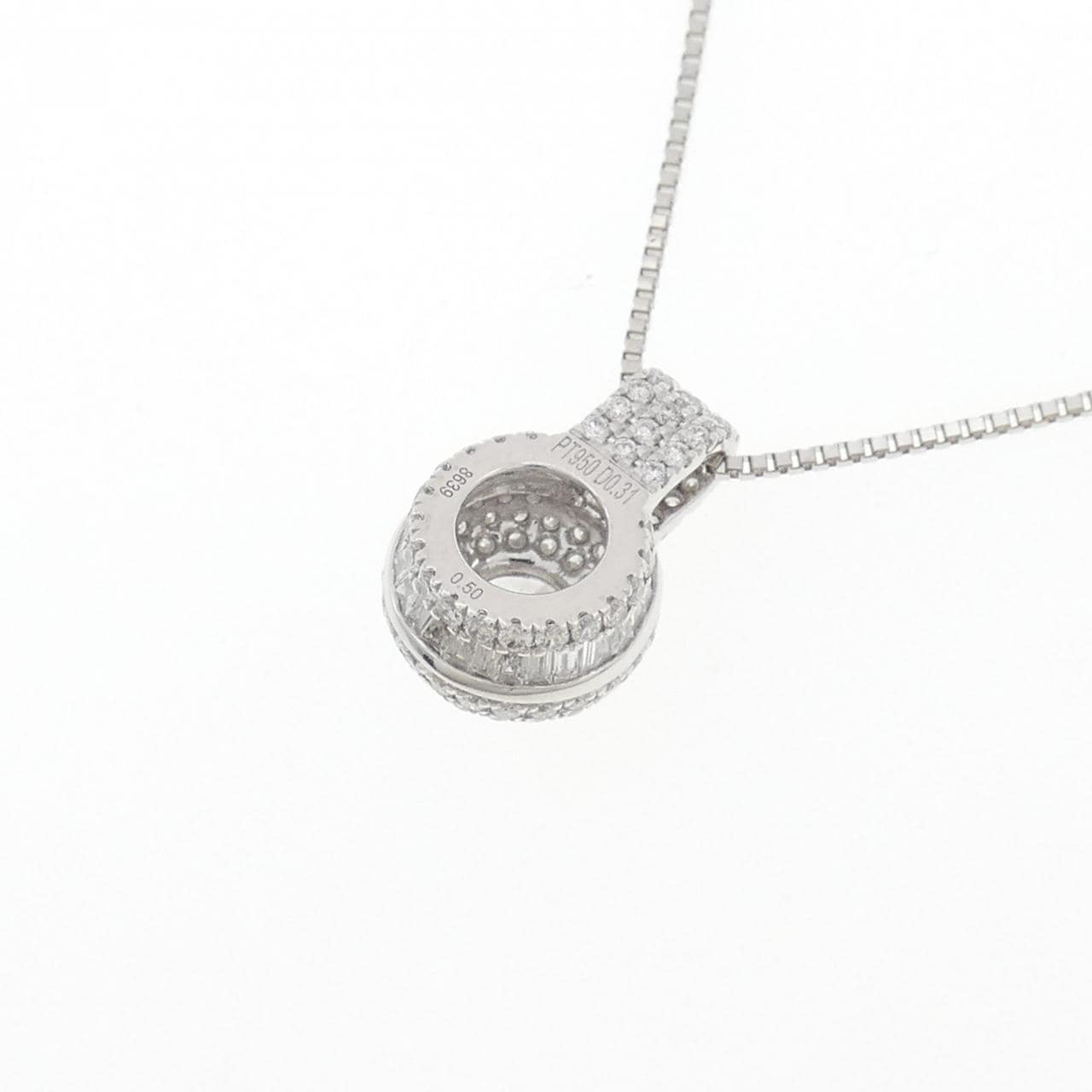 PT950/PT850 ダイヤモンド ネックレス 0.31CT D IF 3EXT