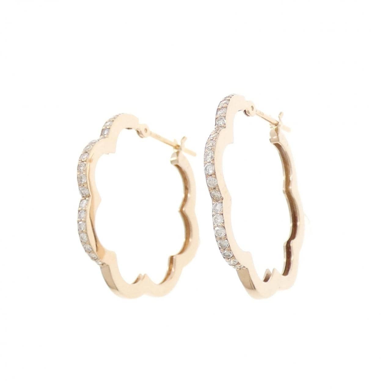 K18PG ダイヤモンド ピアス 0.34CT