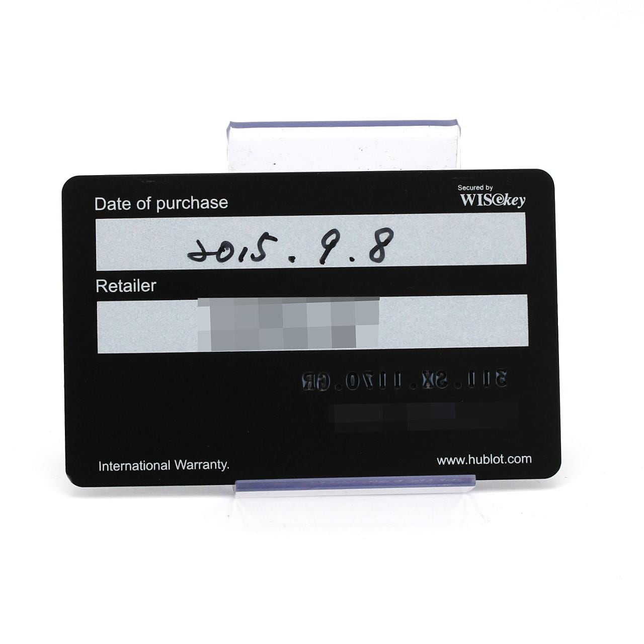 【ノーメンテナンス還元価格】ウブロ ビッグバンアエロバンスチール 311.SX.1170.GR SS 自動巻