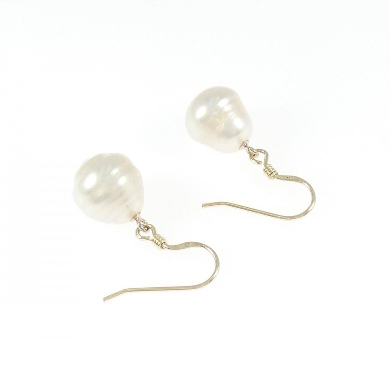 K14YG 白蝶パール ピアス