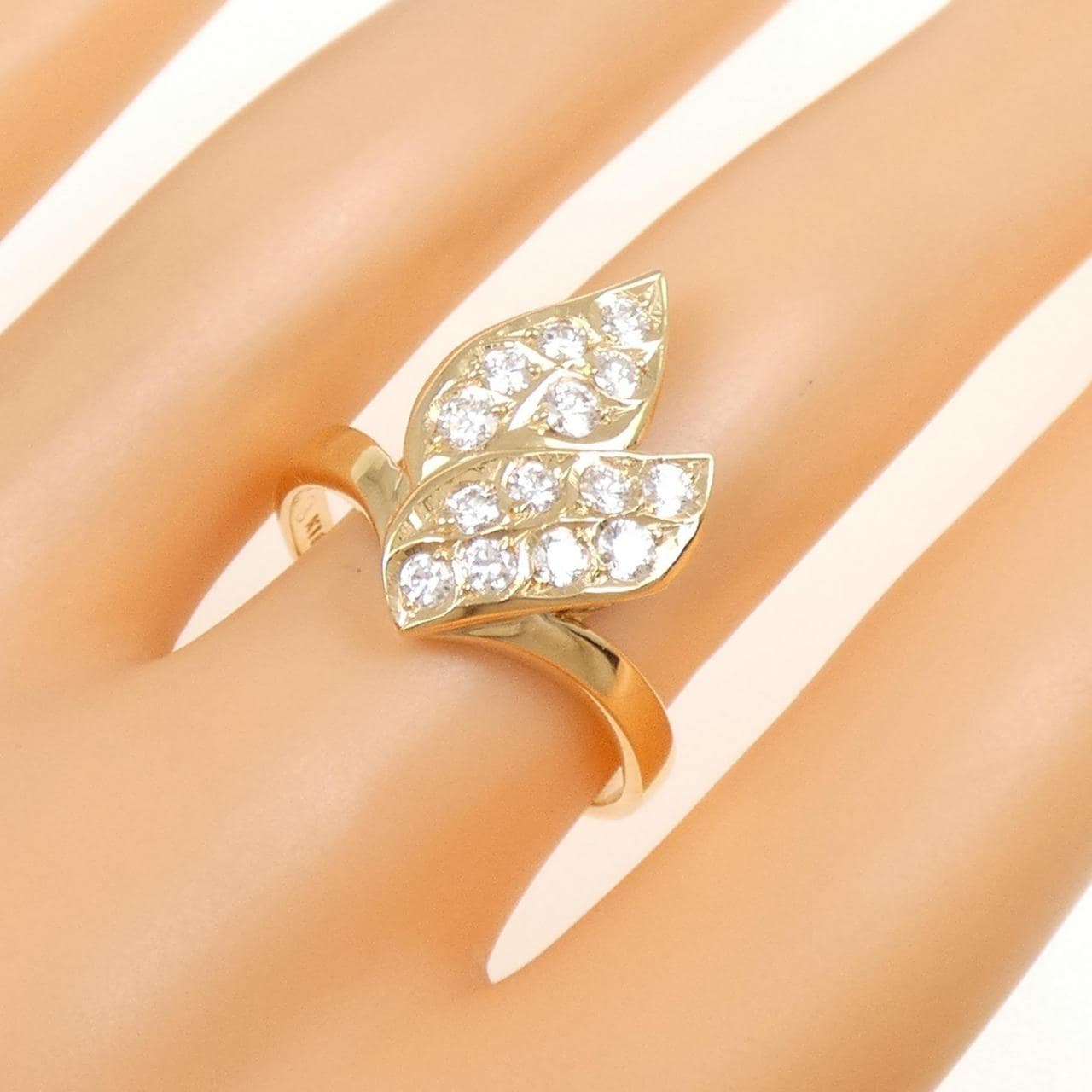 K18YG ダイヤモンド リング 0.58CT