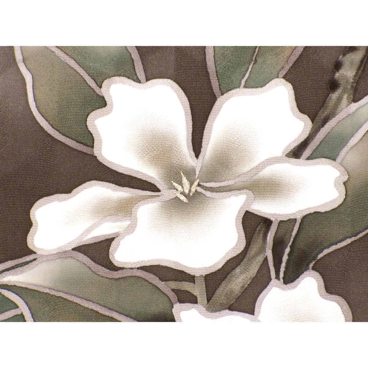 Fukuro obi dyed obi Yuzen processing blur dyeing