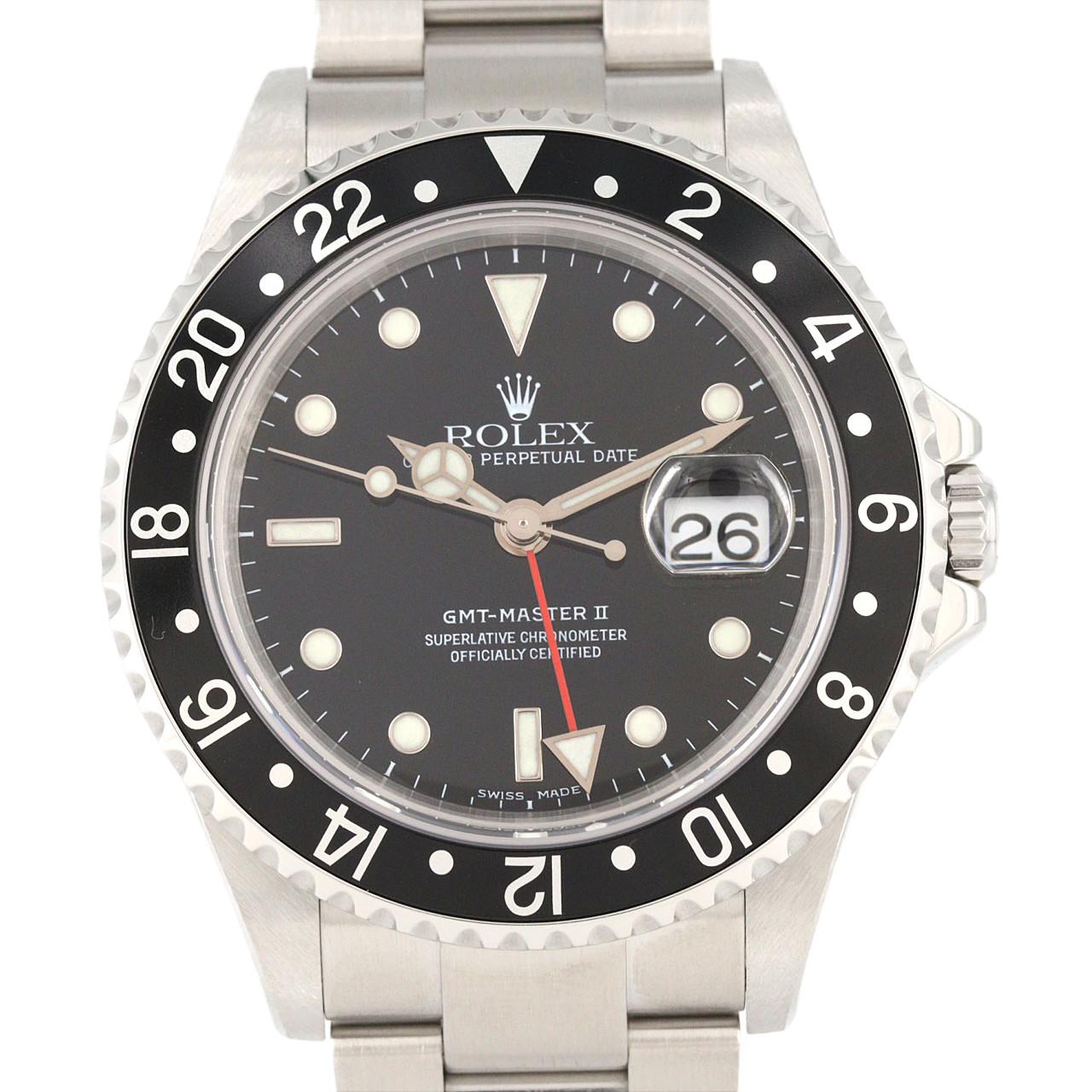 ロレックス GMTマスターⅡ 16710 SS 自動巻 F番