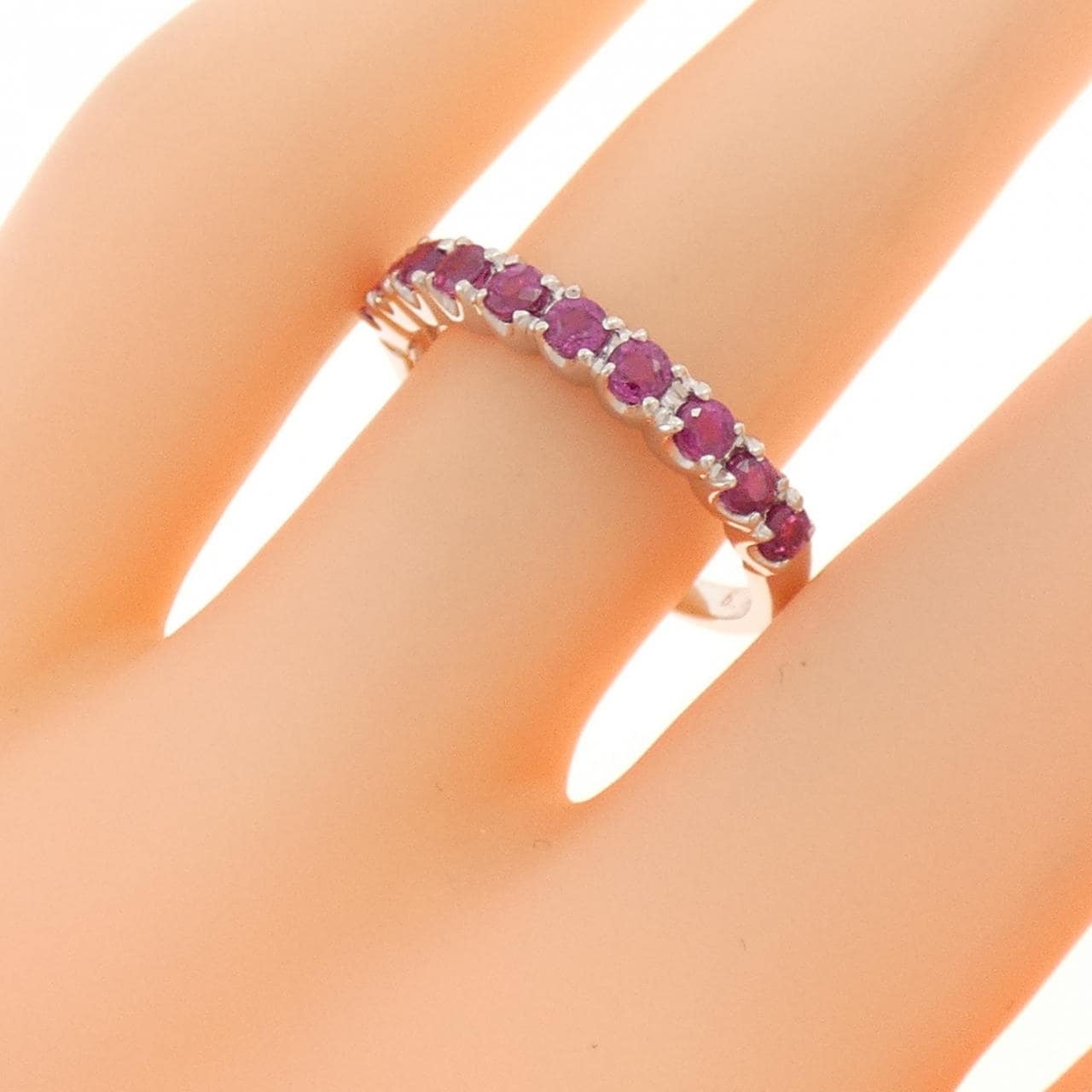 PT900 ルビー リング 0.79CT