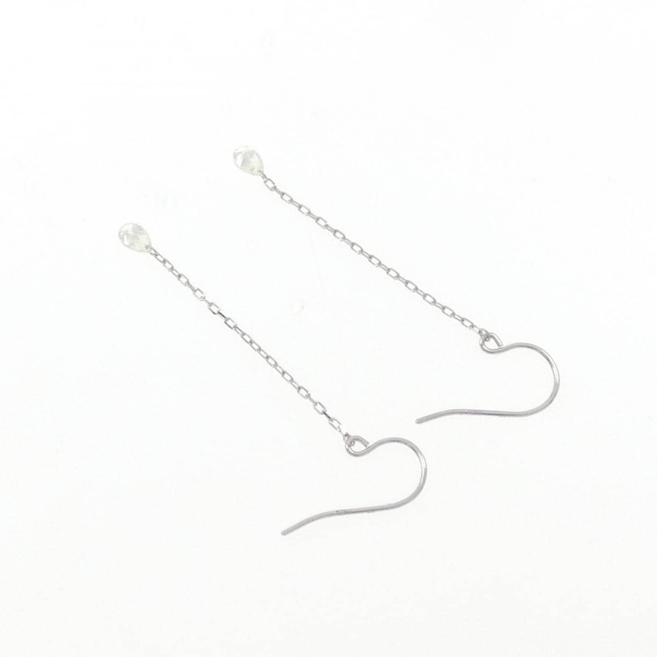 K18WG ダイヤモンド ピアス 0.20CT