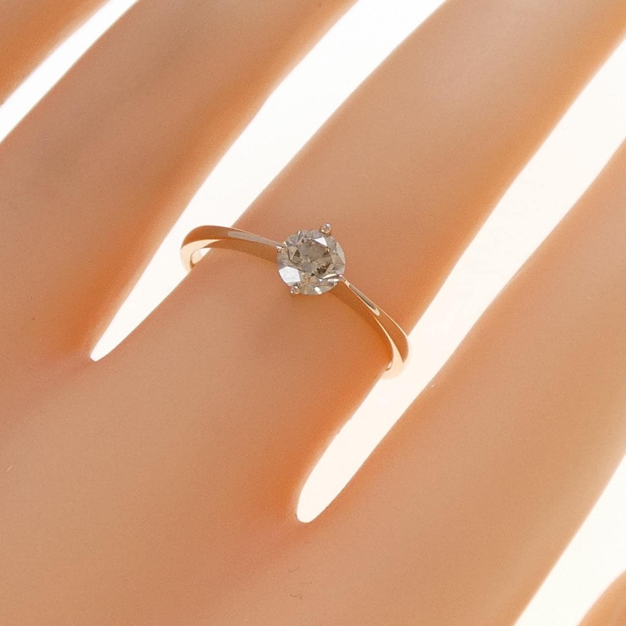 K18PG ダイヤモンド リング 0.40CT