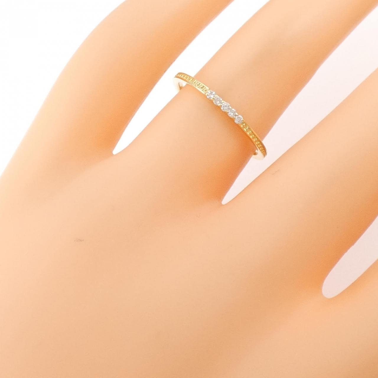 [Remake] K18YG Diamond Ring 0.05CT