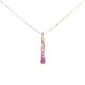 K18PG カラーストーン ネックレス