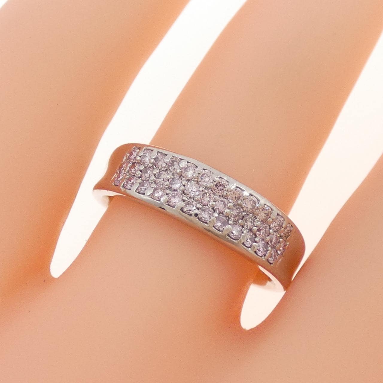PT900 ピンクダイヤモンド リング 0.35CT