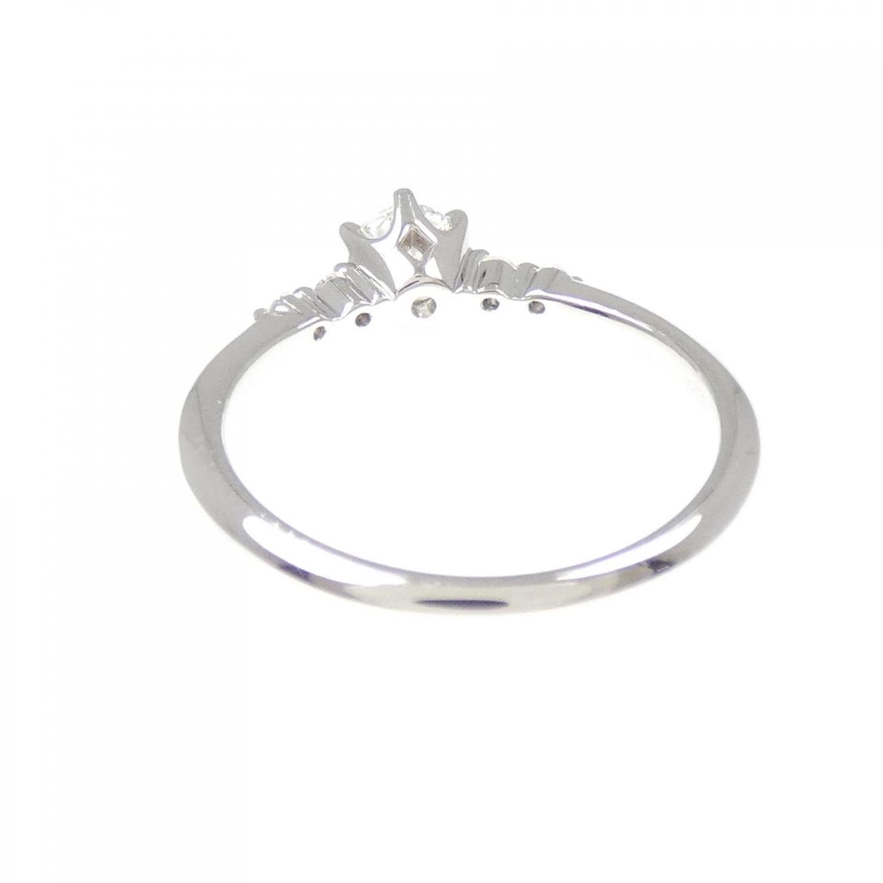 PT950鑽石戒指，0.240克拉，G色，VS2淨度，3EXT H&C