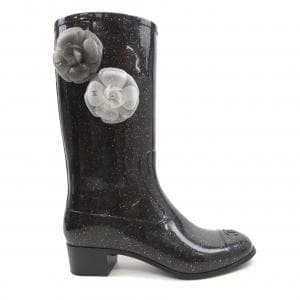 シャネル CHANEL レインブーツ グリッター G26648X31115 ロングブーツ