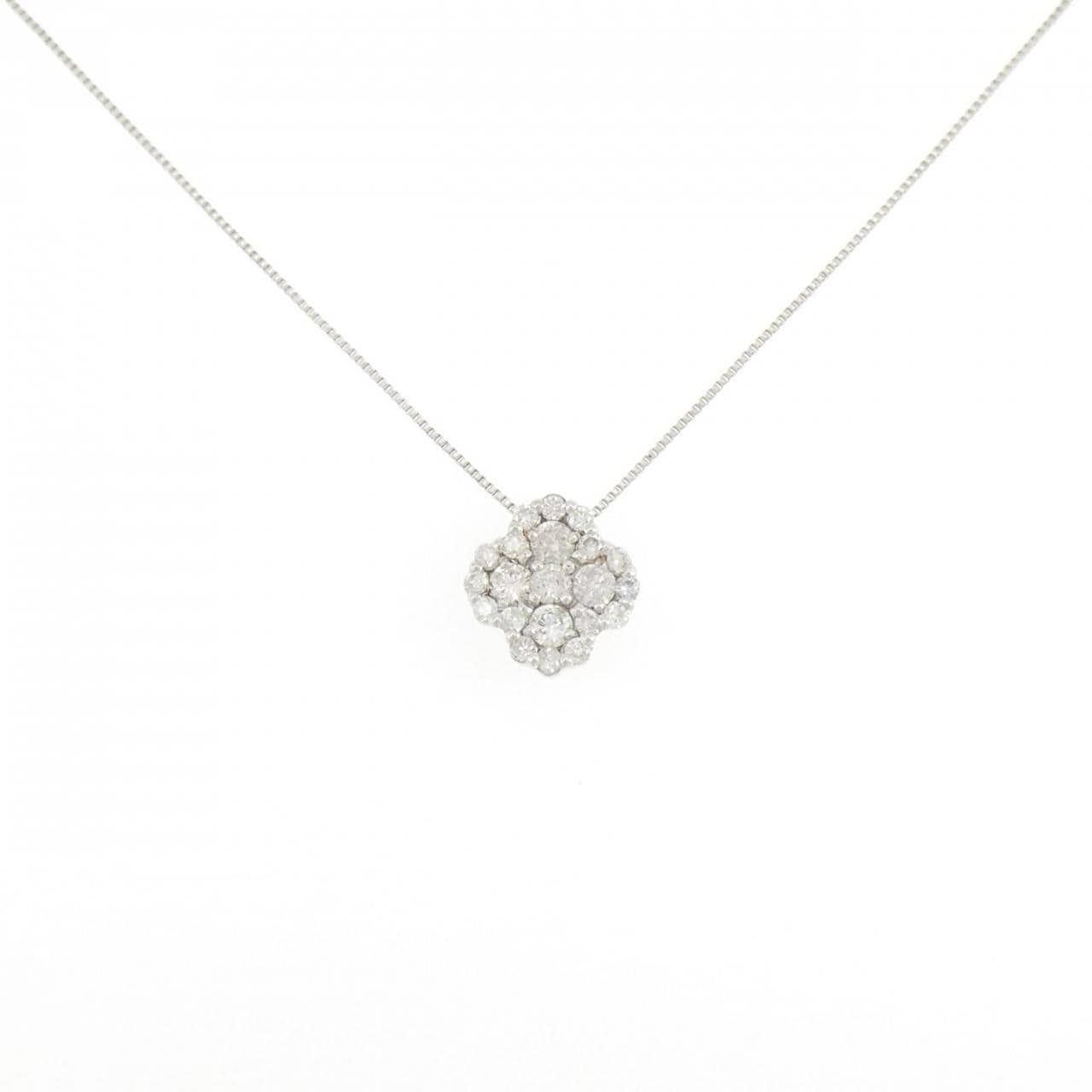K18WG ダイヤモンド ネックレス 0.50CT
