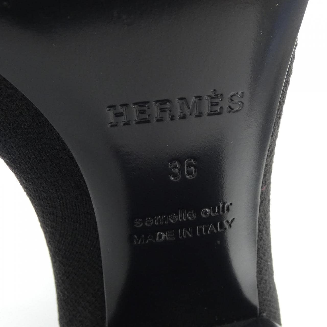 エルメス HERMES フォンテーヌ FONTAINE エクスリブリス/クリック･ セ･ヌエ 222097Z ロングブーツ