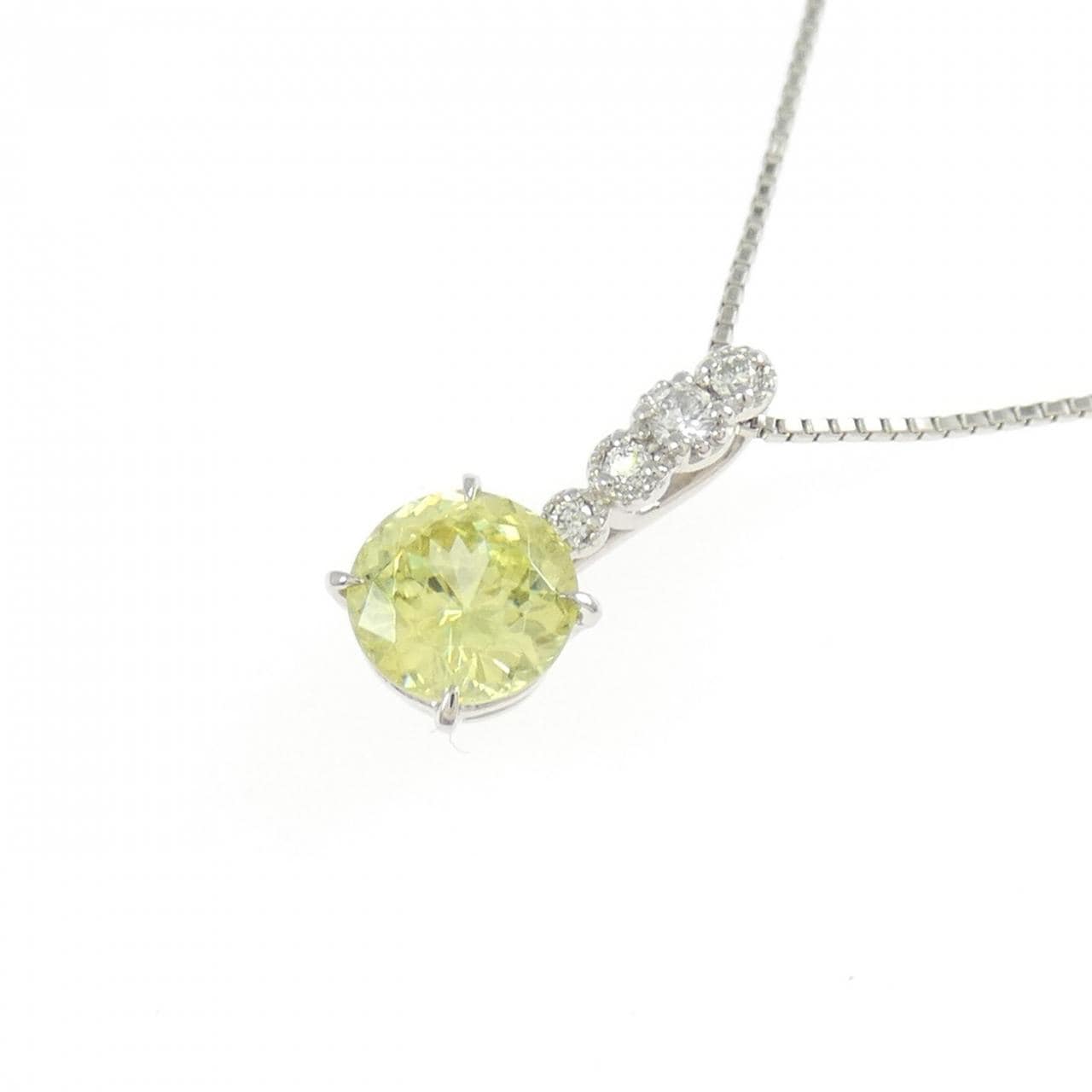 PT900/PT850 スフェーン ネックレス 0.64CT