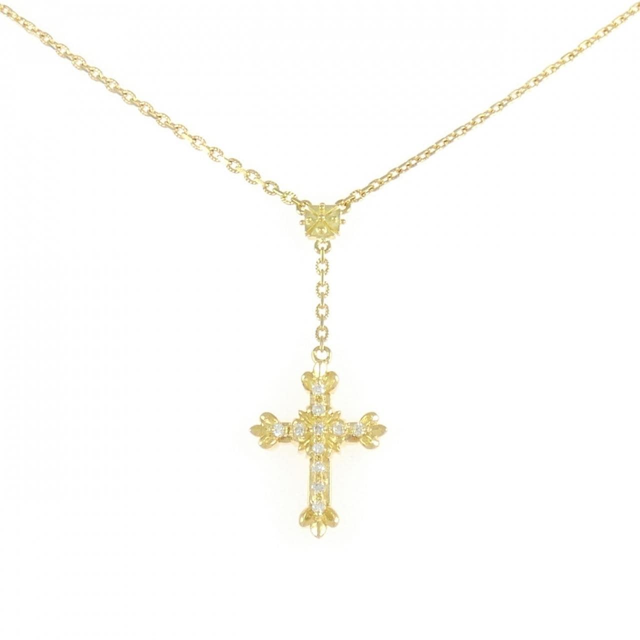 AHKAH Cross Diamond Necklace 0.10CT