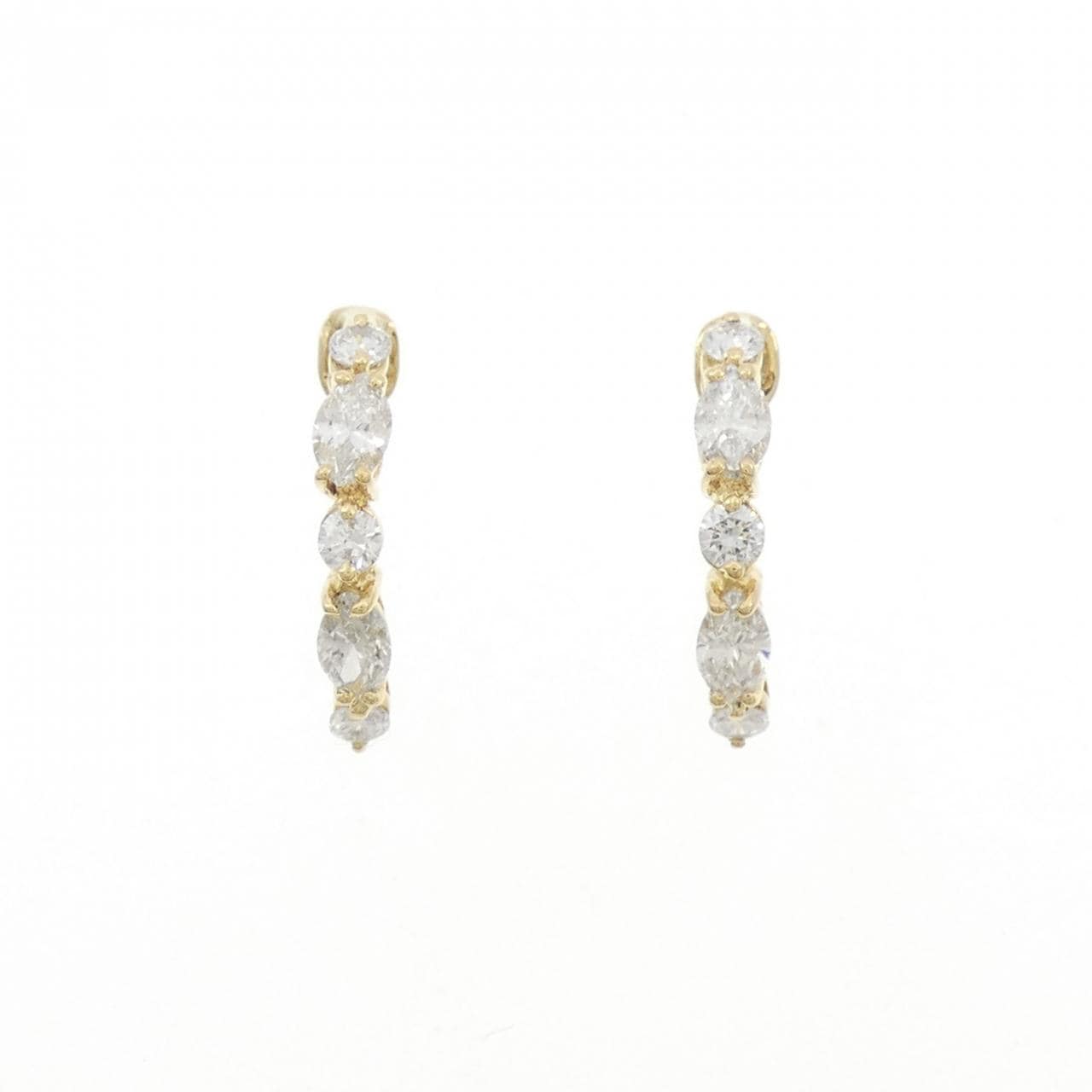 K18YG ダイヤモンド ピアス