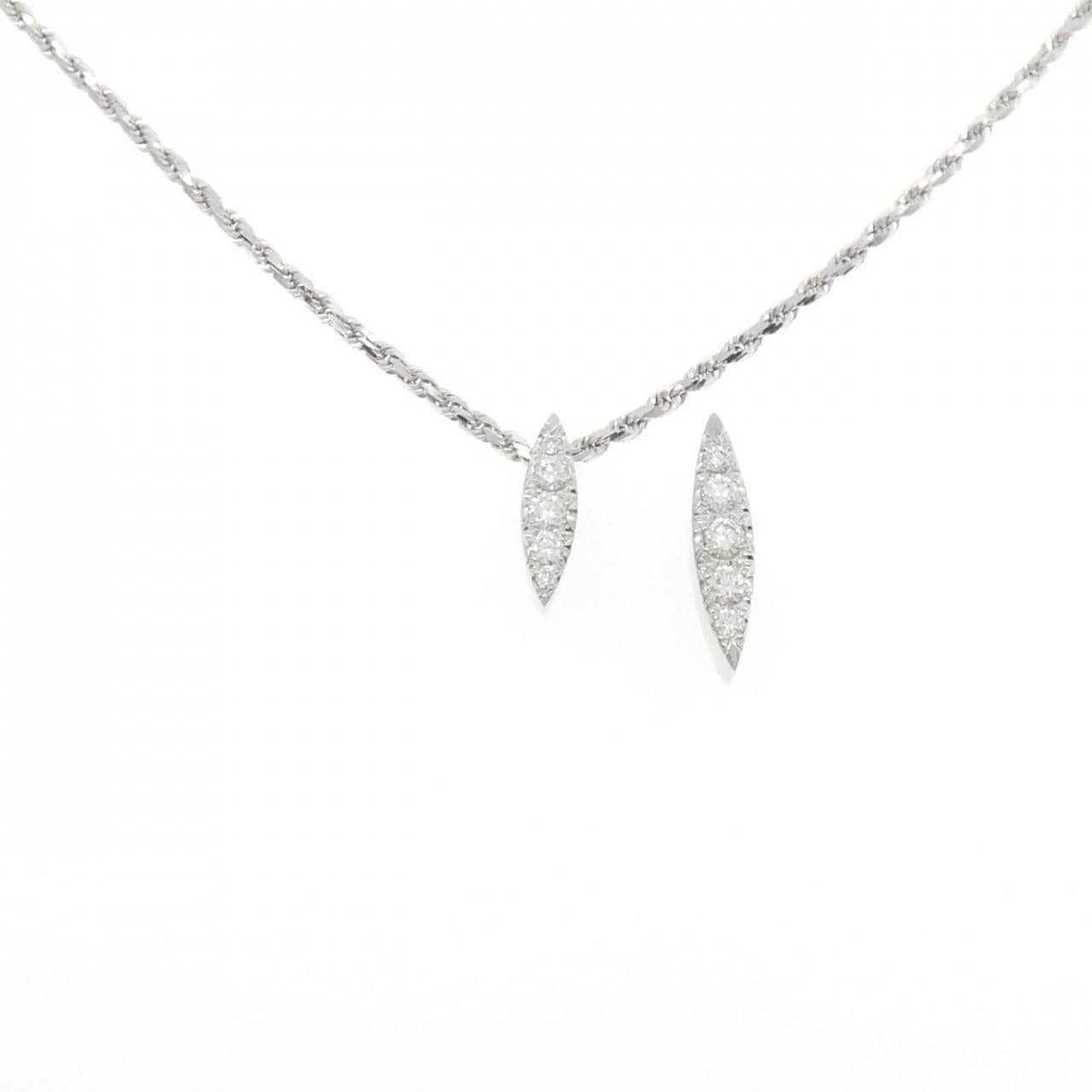 PT900/750WG 2WAY ダイヤモンド ネックレス 0.30CT