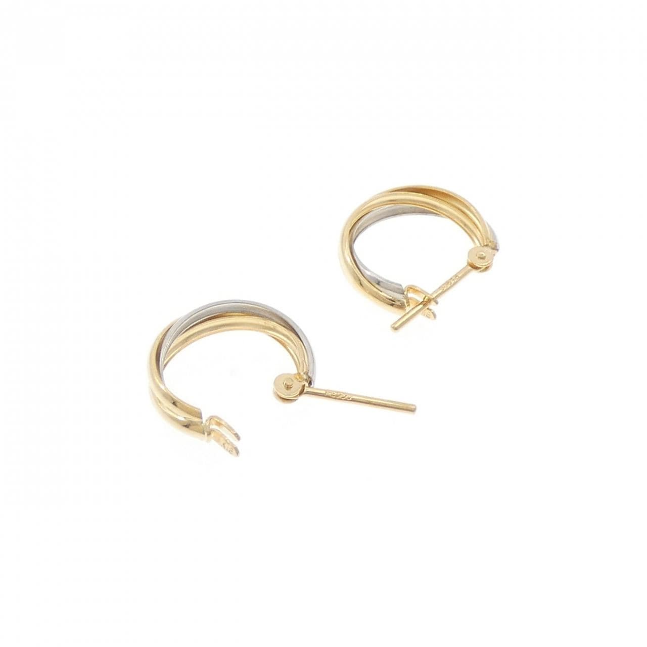 K18YG/PT900 ピアス