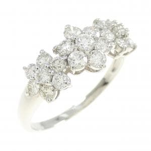 PT900 フラワー ダイヤモンド リング 1.00CT