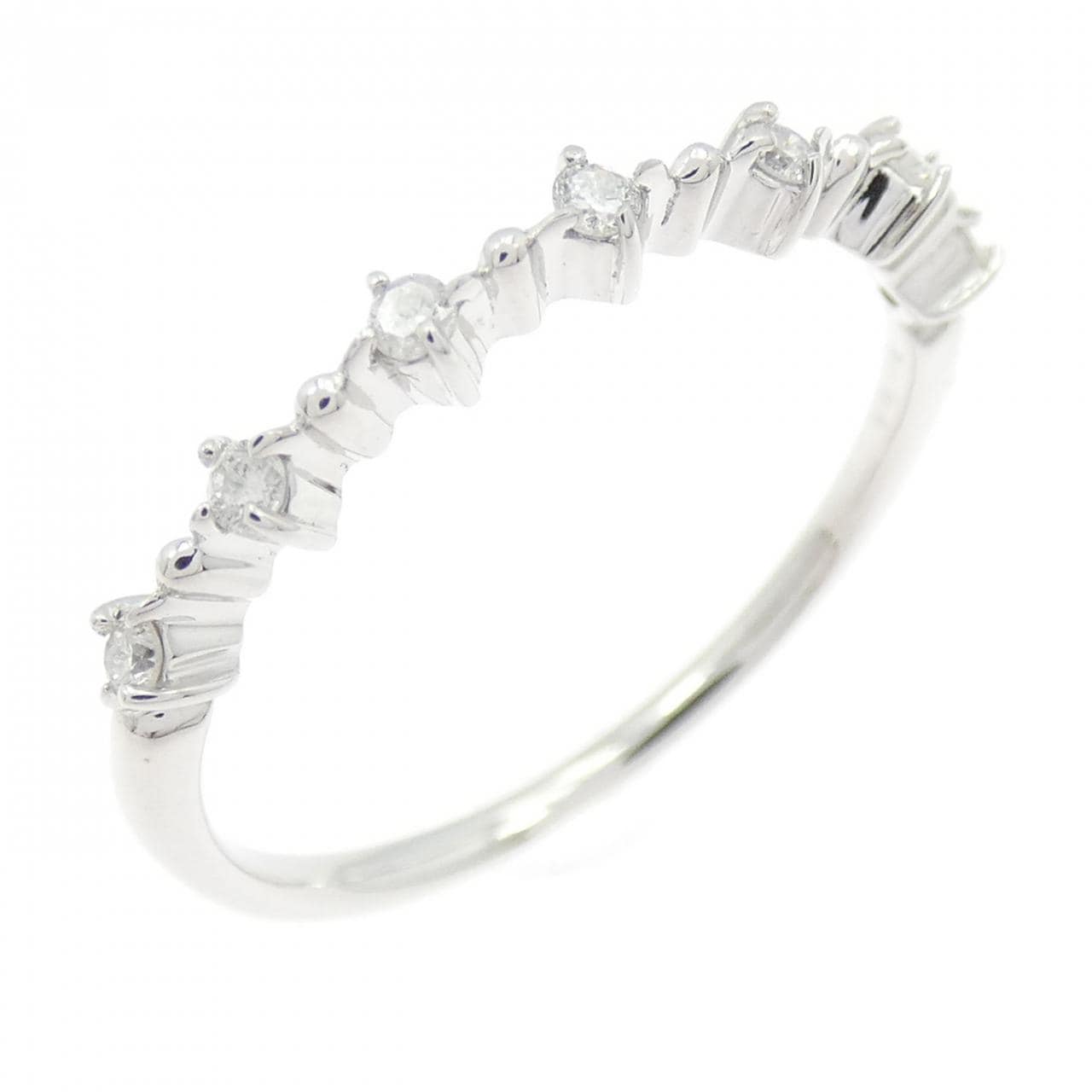 K18WG ダイヤモンド リング 0.10CT