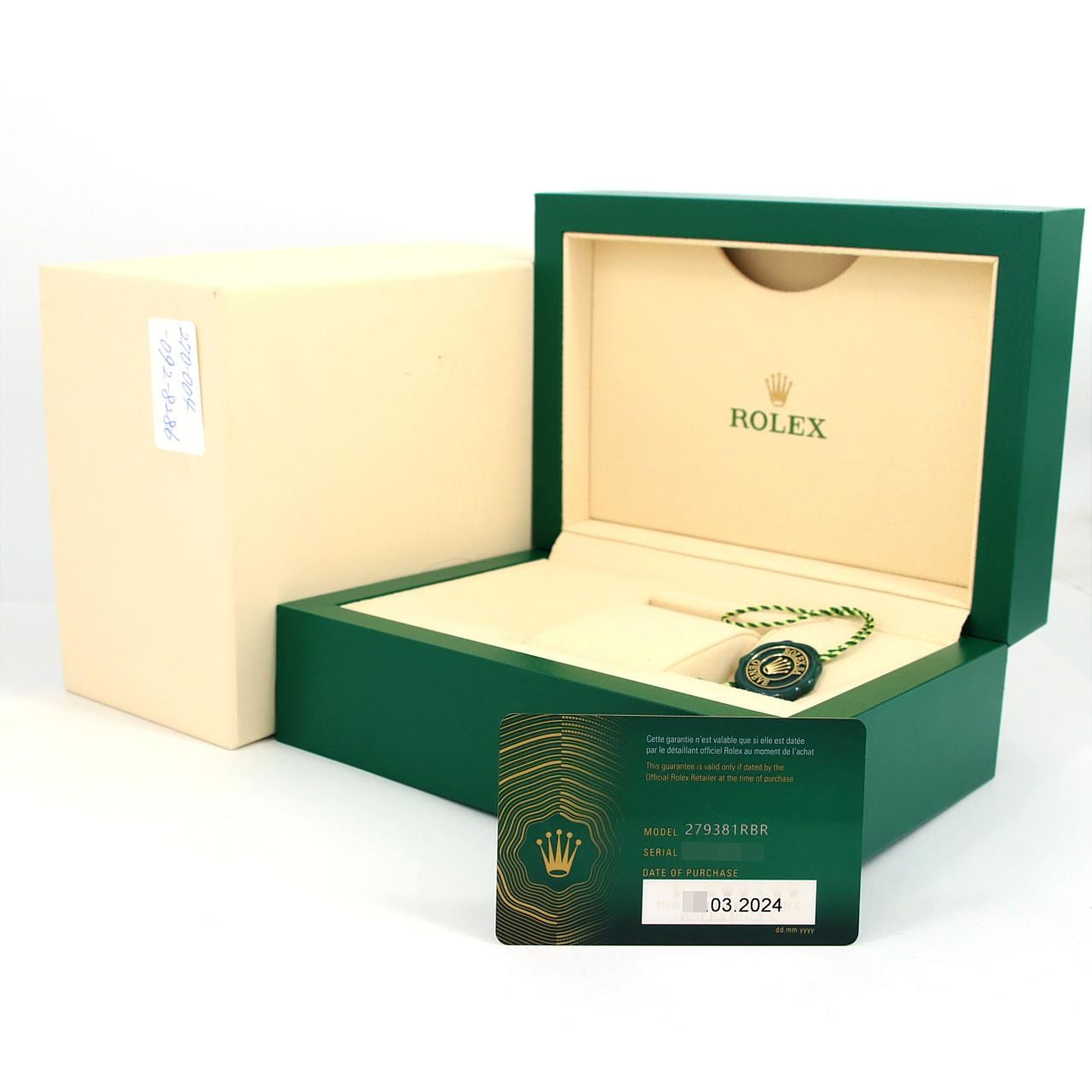 ROLEX Datejust 279381RBR SSxPG自动上弦随机编号