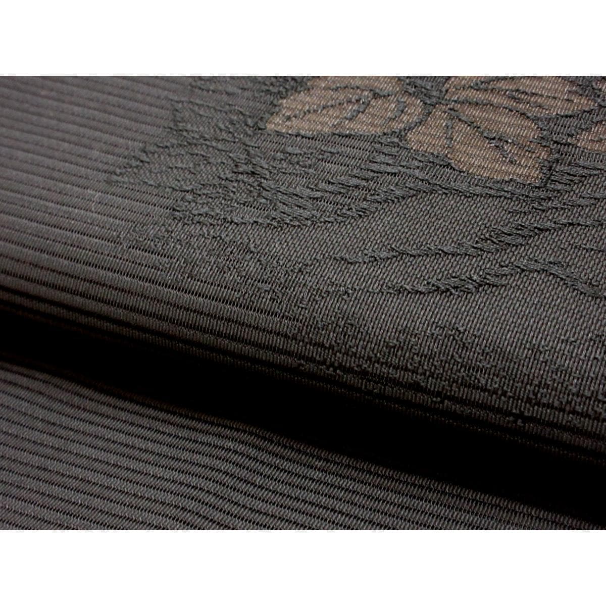 【未使用品】夏名古屋帯　喪服用　絽織