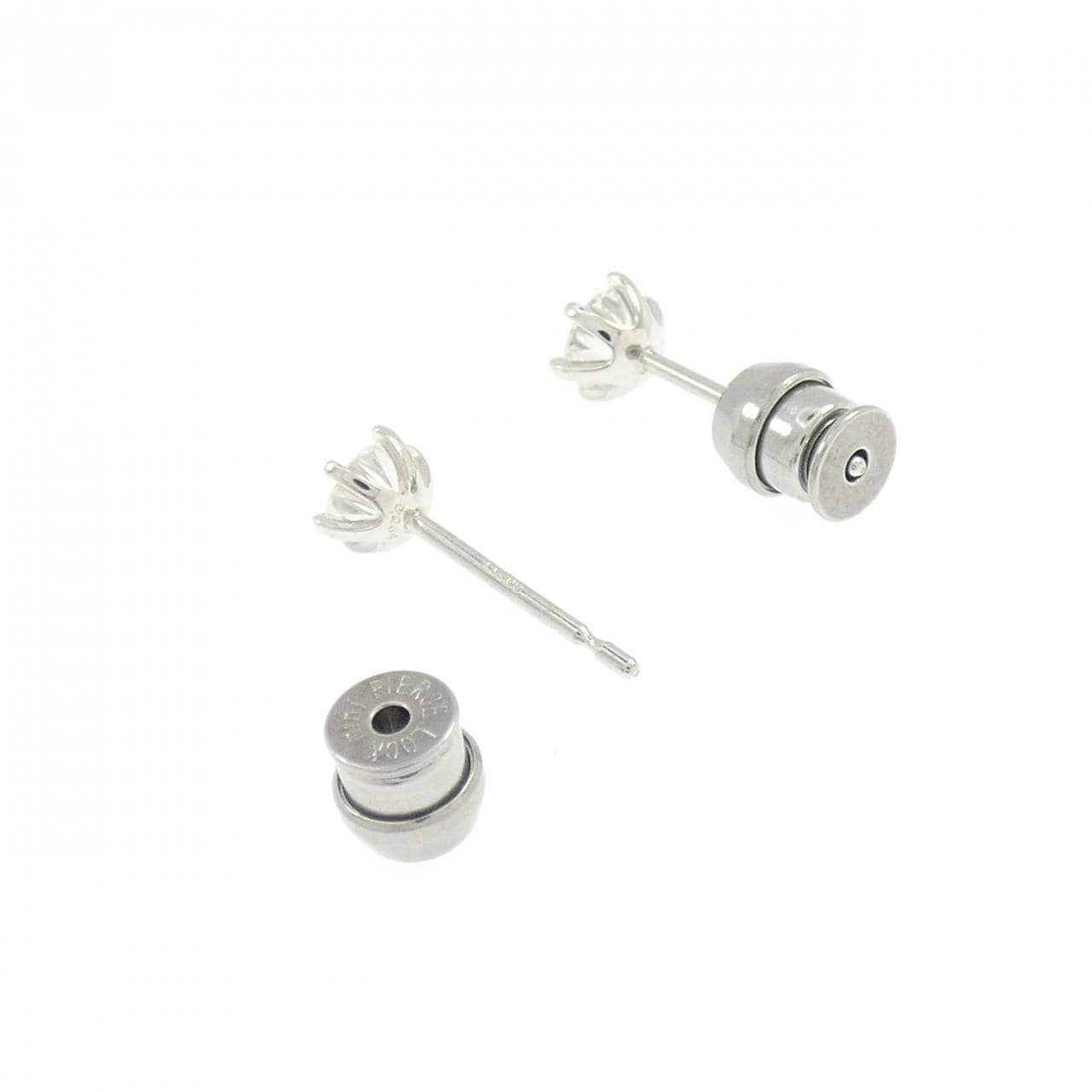 【リメイク】PT900/ST ダイヤモンド ピアス 0.253CT 0.254CT G SI1-2 Good