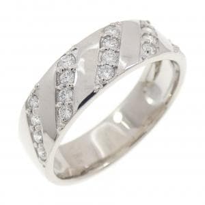 K18WG ダイヤモンド リング 0.38CT