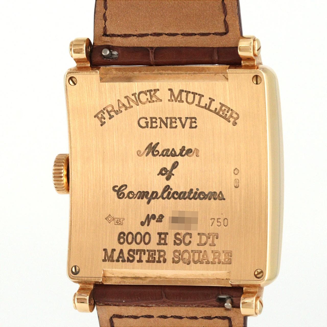 【ノーメンテナンス還元価格】フランクミュラー マスタースクエア RG 6000HSCDT PG･RG 自動巻