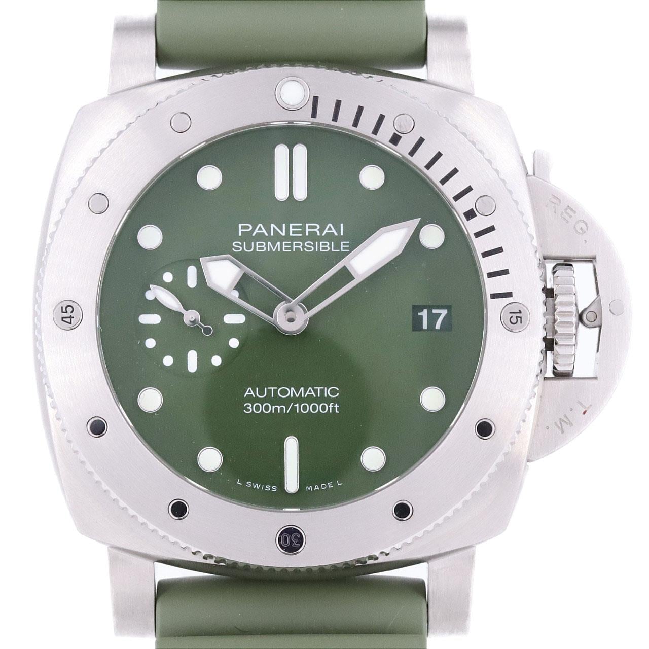 PANERAI Submersible Verde Militare PAM01055 SS自动上弦