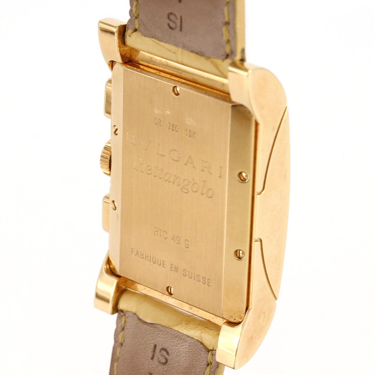 ブルガリ レッタンゴロ クロノグラフ YG RTC49G/RTC49GLD YG クォーツ