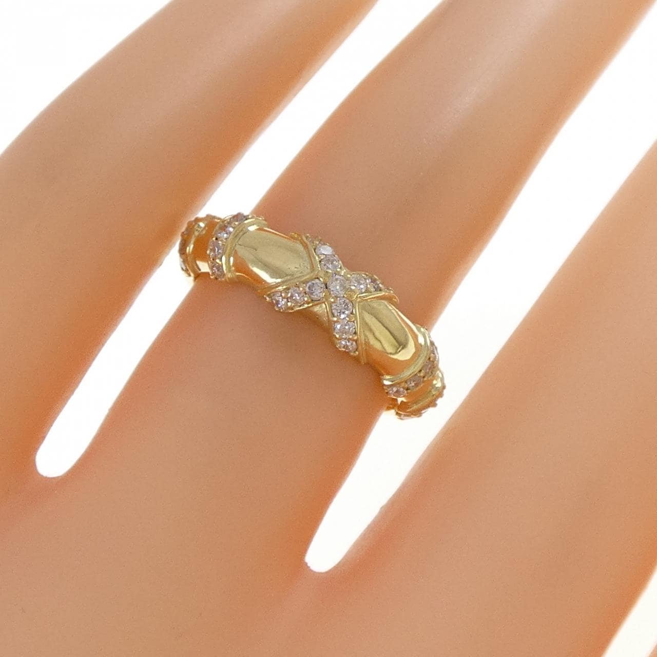 K18YG ダイヤモンド リング 0.25CT