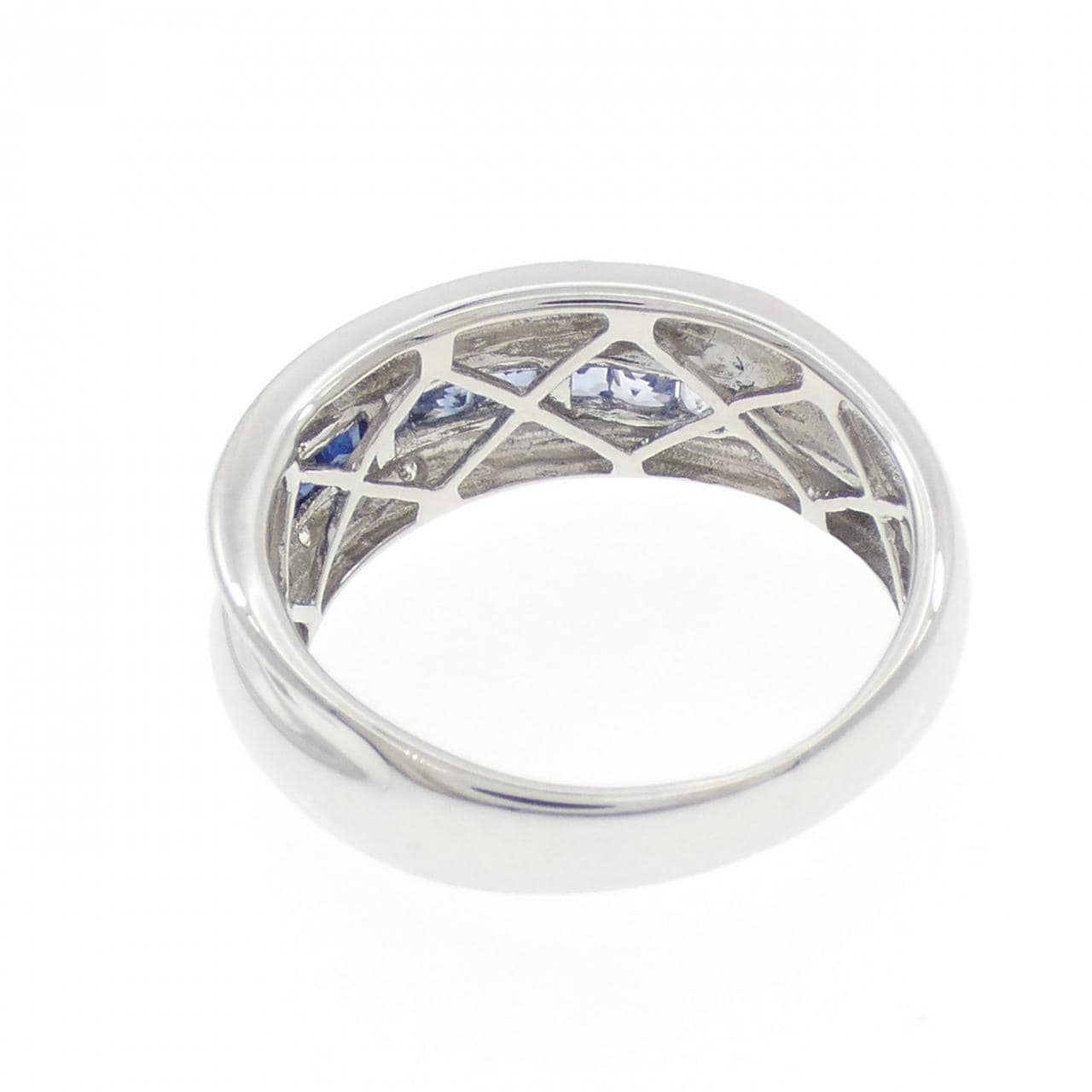 K18WG サファイヤ リング 0.60CT