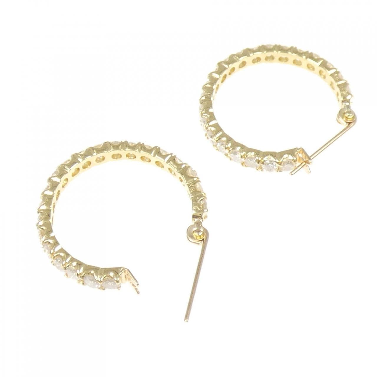 K18YG ダイヤモンド ピアス 2.24CT