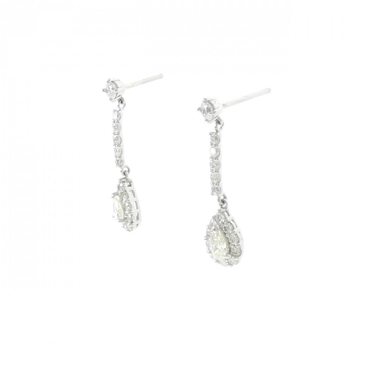 【新品】PT900 ダイヤモンド ピアス 0.80CT