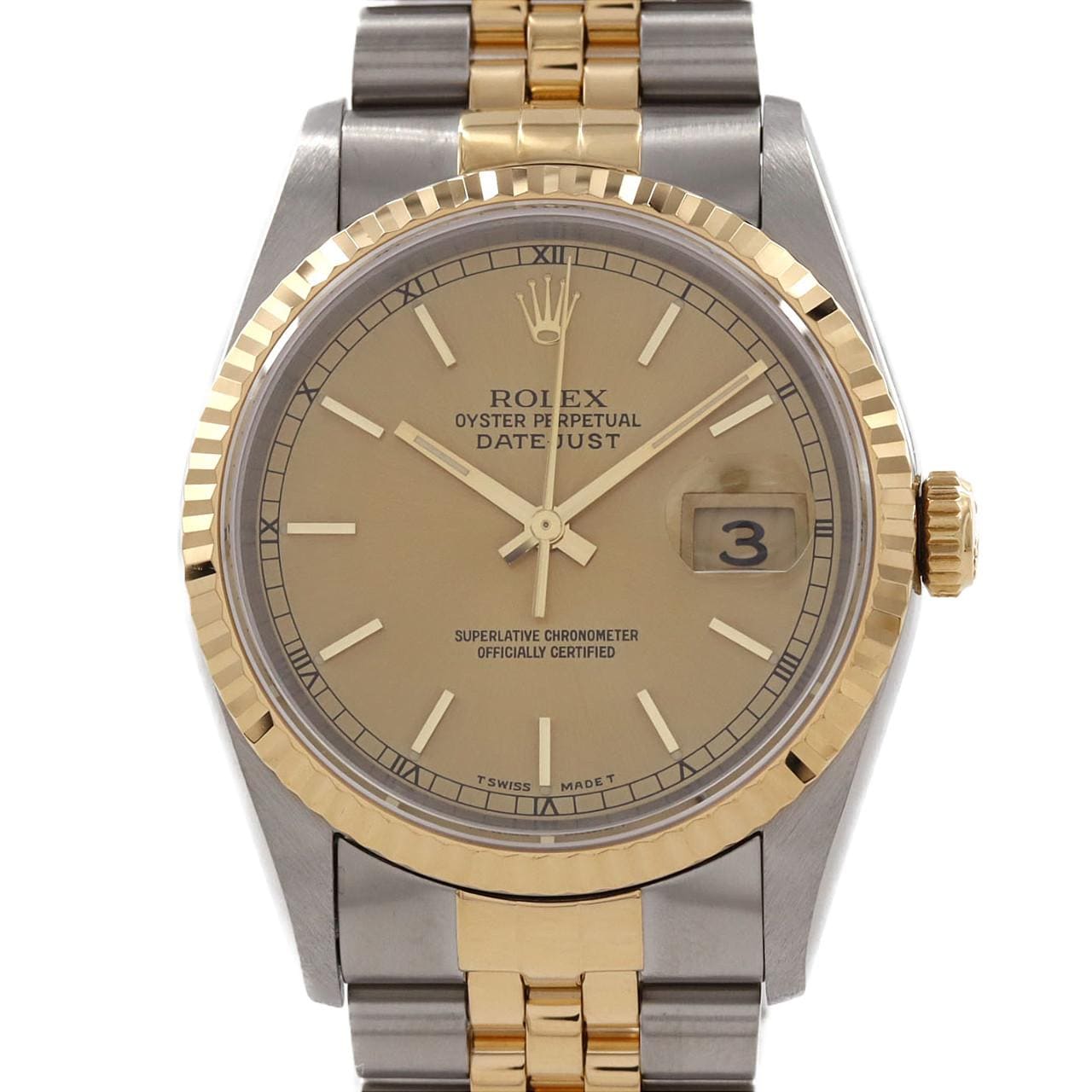 ロレックス デイトジャスト 16233 SSxYG 自動巻 W番