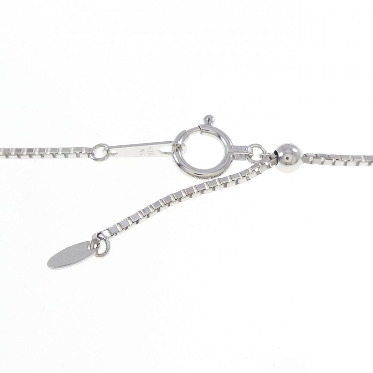 K18WG クロス ダイヤモンド ネックレス 2.125CT