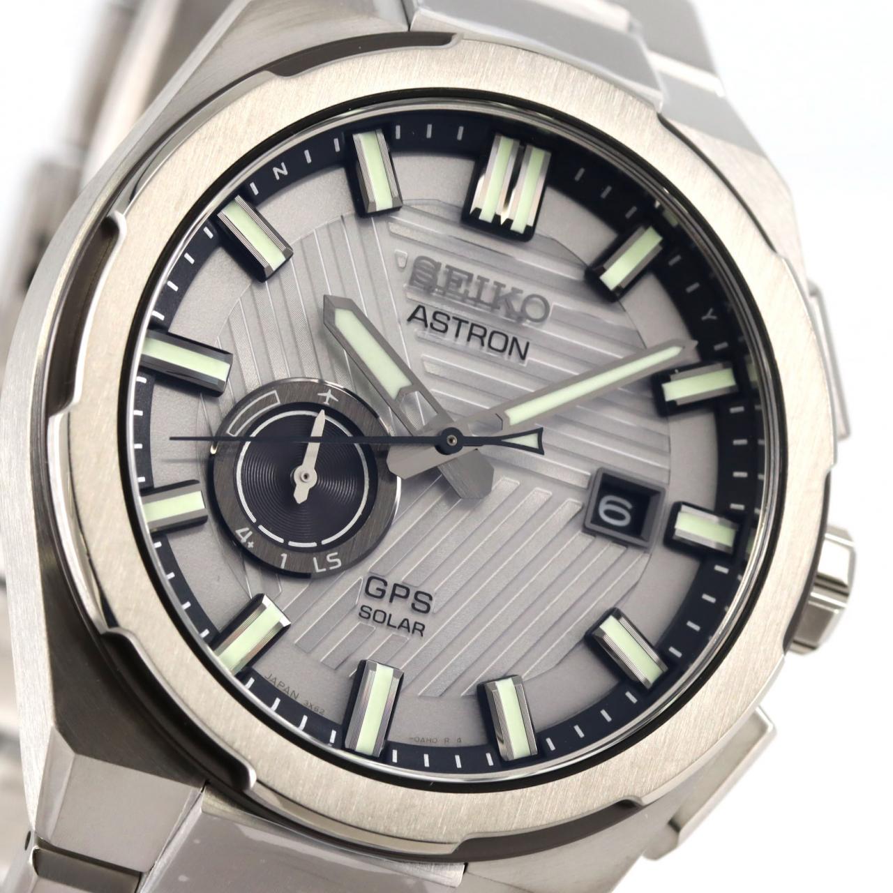 【新品】セイコー アストロン GPS 電波時計 LTD 3X62-0AH0/SBXD037 TI ソーラークォーツ