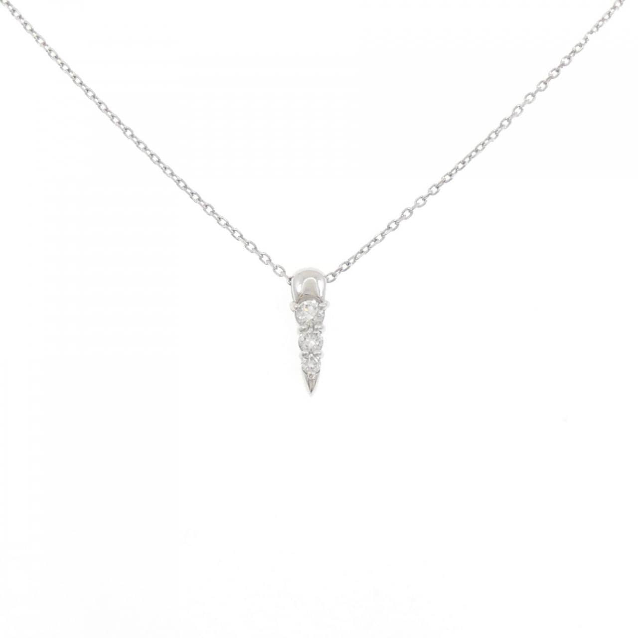 PT850 Diamond Necklace 0.16CT