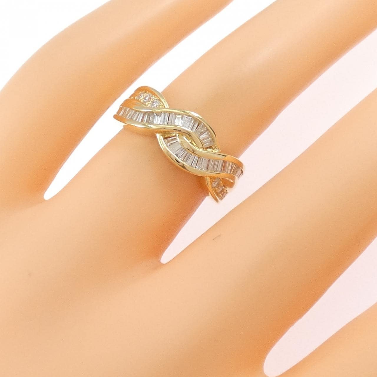 K18YG ダイヤモンド リング 0.5CT