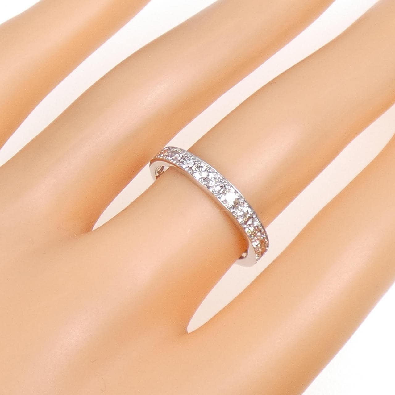 PT950 ハーフエタニティ ダイヤモンド リング 1.00CT