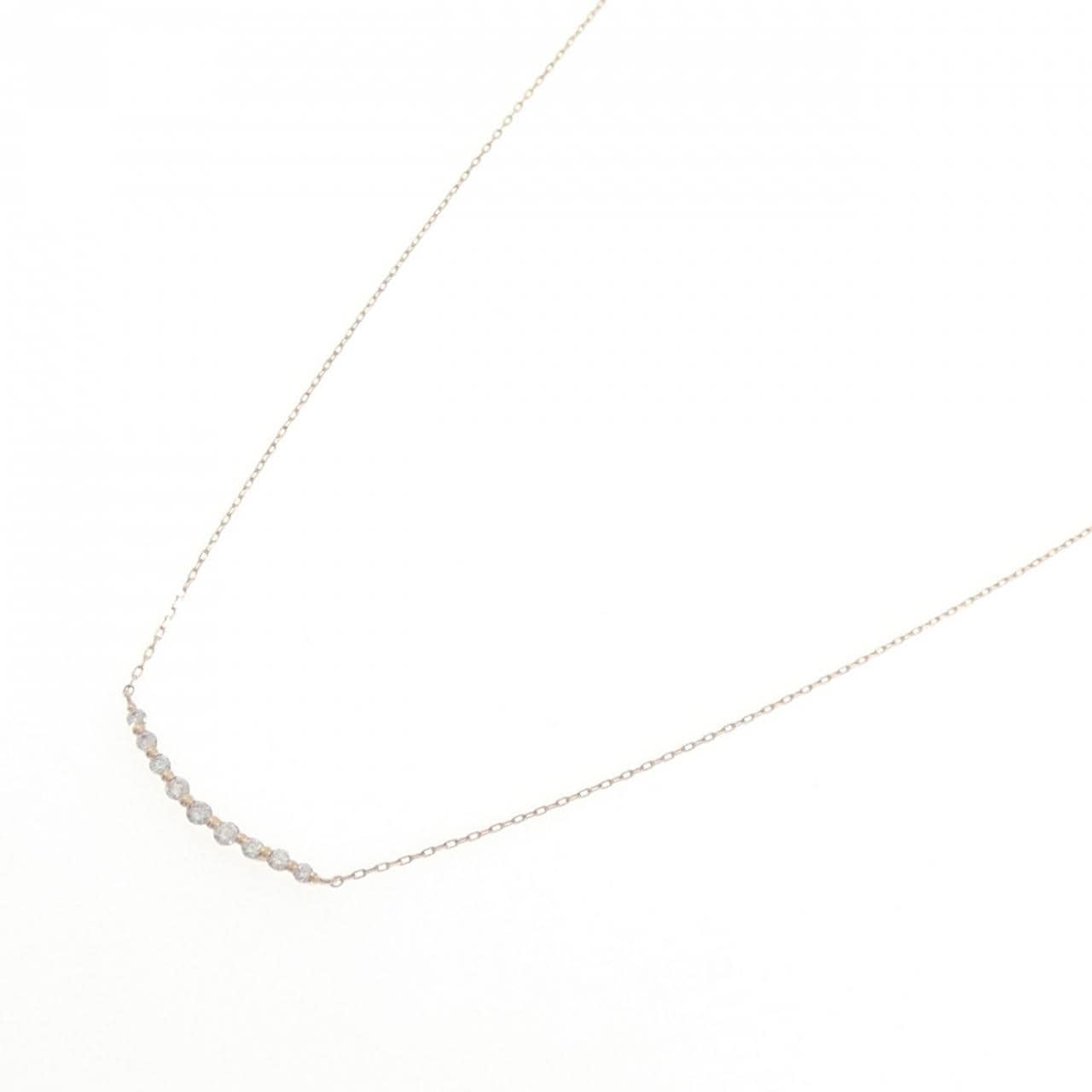 K18PG ダイヤモンド ネックレス 0.10CT
