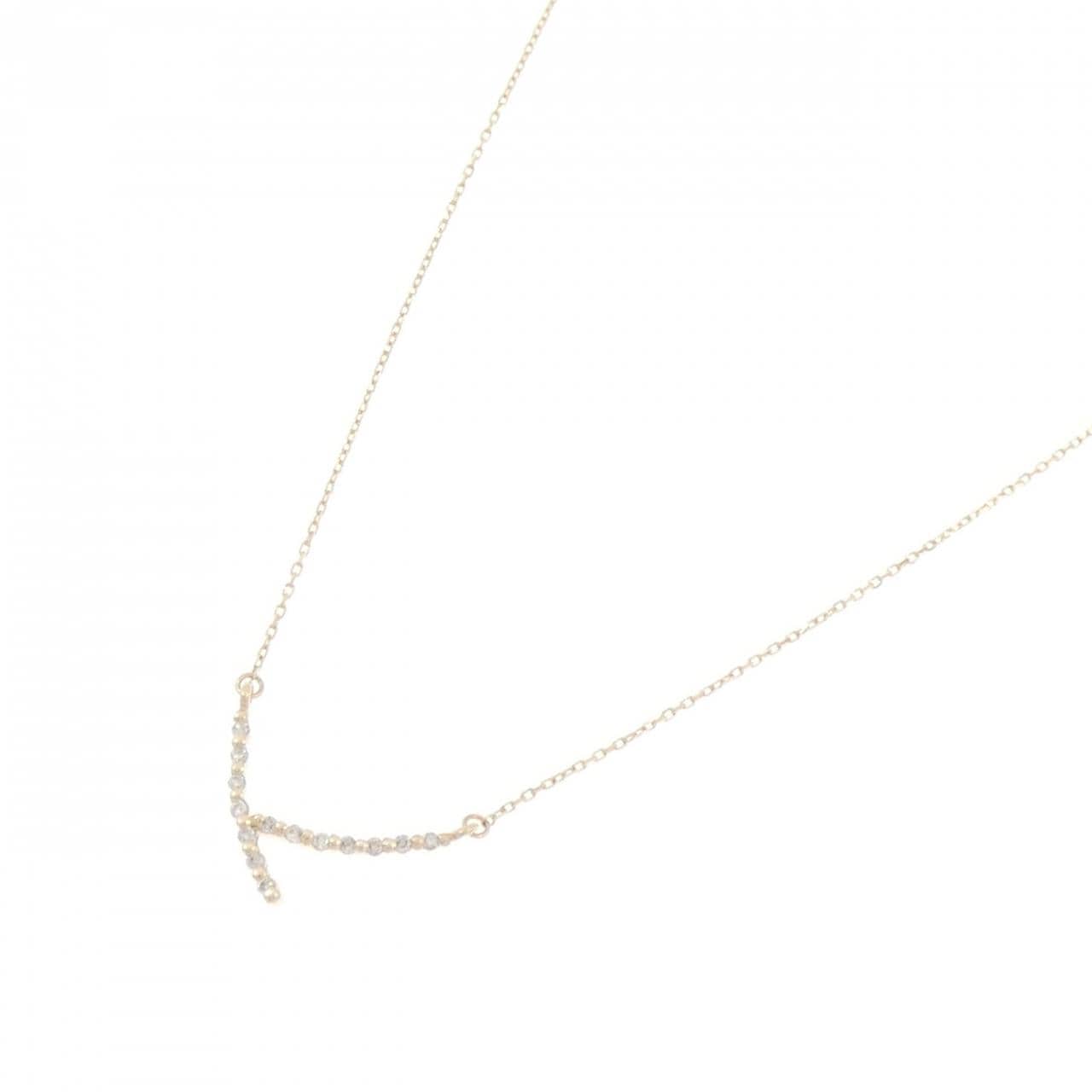 K10YG ダイヤモンド ネックレス 0.04CT