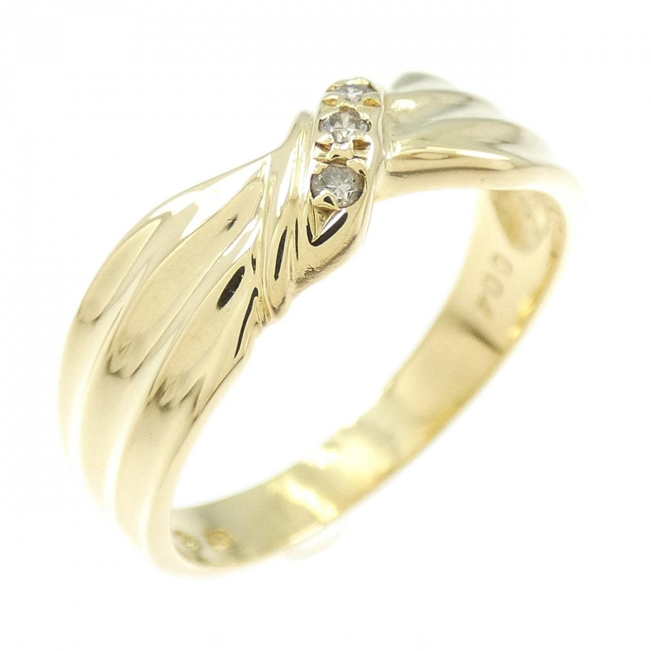K18YG ダイヤモンド リング 0.04CT